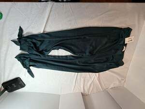 Homebody The Hunter Green Satin Pants Size L